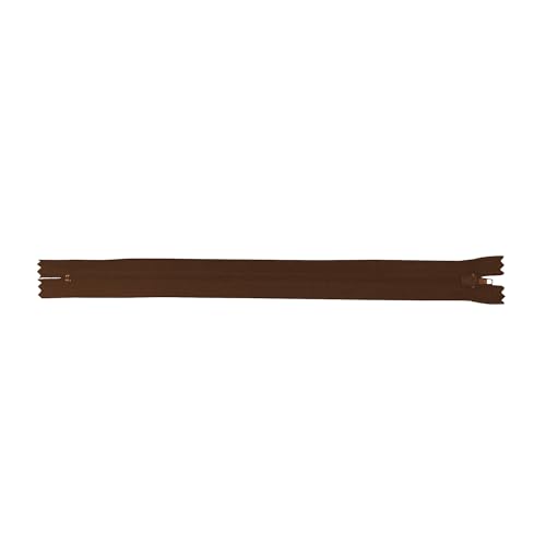 Image of Mandala Crafts 100 PCs Dark Brown Closed-End 4 in Nylon Zippers for Sewing