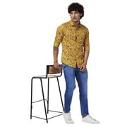 Image of Spykar Men's Regular Fit N /A Full Sleeve Printed Casual Shirts