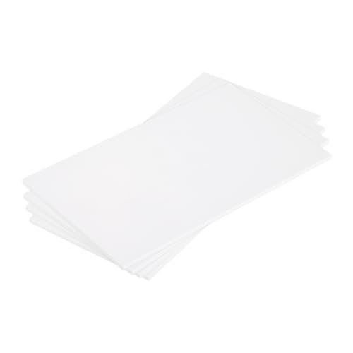 MECCANIXITY ABS Plastic Sheet 7 Inch x 4 Inch x 0.08 Inch ABS Styrene Sheets for Building Model DIY Crafts Panel White 4 Pcs