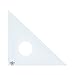 Alvin 131C-16 45-Degree/90-Degree 16" Clear Professional Acrylic Triangle