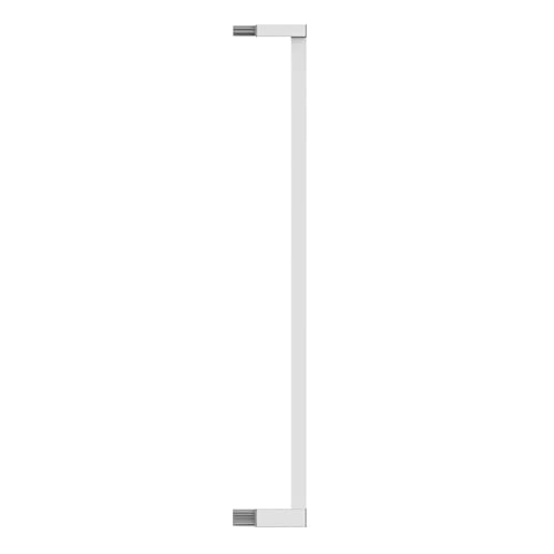 Geuther Verlängerung Türschutzgitter Easylock Plus I Weiß, 8 cm Metall I stabile Erweiterung für Treppenschutzgitter ohne Bohren I Kinderschutzgitter Zubehör I Verlängerungsstück für Schutzgitter