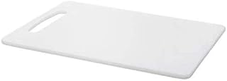 Egypto Plastic Reversible Non-Slip Chopping Cutting Board with Large Handle, BPA Free (White, Size: 33cm x 20cm)