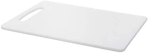 Egypto Plastic Reversible Non-Slip Chopping Cutting Board with Large Handle, BPA Free (White, Size: 33cm x 20cm)
