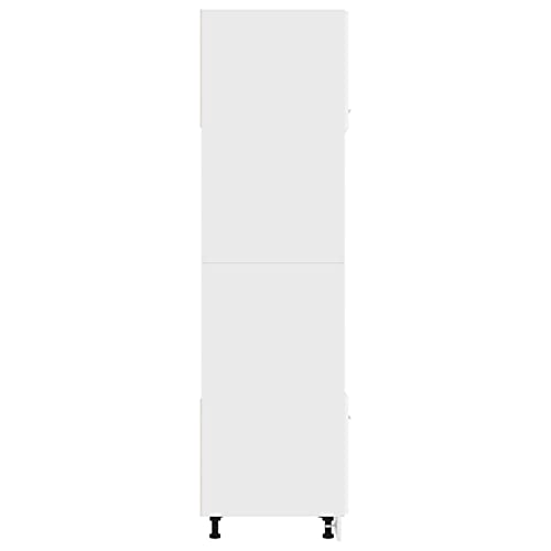Miniatura 7 de Emmtore Mueble Para Microondas Lyon Blanco 60x57x207 Cm Madera De Ingeniería