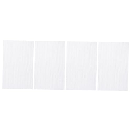 Tofficu Size Embroidery Gridding Cloth 4 Sheets of Quilting Fabric for DIY White Cross Stitch