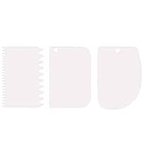 VNAKER Surfboard Wax Comb Set - 3Pack Surfboard Scrape Comb and Surf Wax Remover (White)