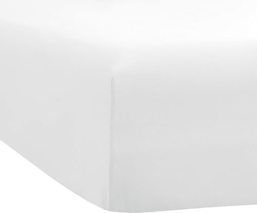 Ahj Beddings AHJP-22F600-166 Emperor/Wyoming King Size 1 Piece Fitted Sheet 22 Inch Extra Deep Pocket 600 Thread Count 100% Egyptian Cotton Sateen Weave Bottom Sheet thumb #1