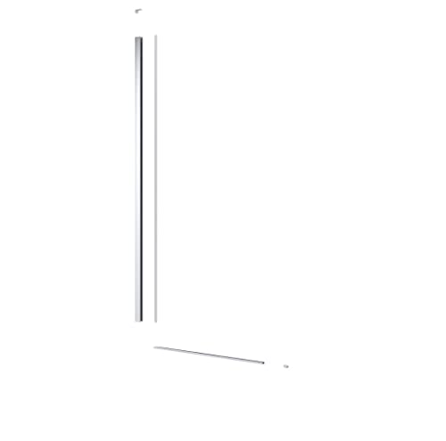 Swiss Aqua Technologies - Walk-in Set pour Installation de paroi de Douche avec profilé, Rail inférieur et kit de Montage, Chrome - SIKOWIPROFIL
