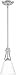 Quoizel BLG1505BN Billingsley Blueprint Mini Glass Pendant, 1-Light 100 Watt, Brushed Nickel