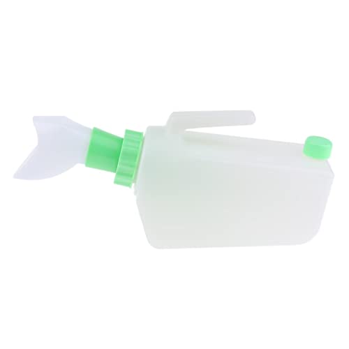 jojomis Travel, Plastic Reusable Female Personal Care Bed Pee Urinal Bottle, Incontinence Pee Urine Can - as described, Green
