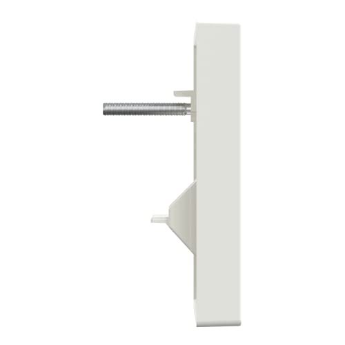 Merten System M 296219 Central Plate for UAE Insert 1-Way Polar White Glossy, Glossy Polar White - Image 3
