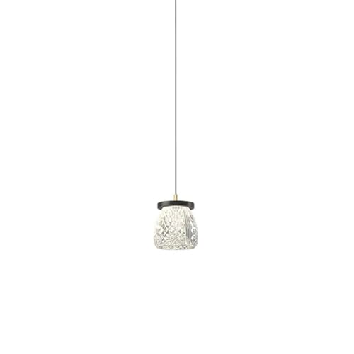 Lampe suspendue ronde noire acrylique pour optimiser l'éclairage du salon