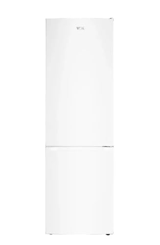 VOK - Frigorifico Combi - Modelo EVR-244DEW - Altura 180 cm - Capacidad 244 L - Puertas Reversibles - Eficiencia Energética E - Congelacion Rapida - Iluminacion LED - Blanco - Instalacion Incluida