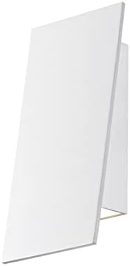 Sonneman Modern Lighting 2361.98-WL Angled Plane Dimmable Downlight LED Indoor Outdoor Wall Sconce Lighting Fixture for use Hallway, Office, Bathroom or Bedroom - 3000K - 7.75" x 4" - Textured White