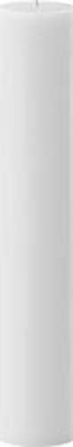 4" Wide x 24" Tall Unscented White Pillar Candle (4x24 Pillar Candle) - Made in U.S.A. - Dripless & Smokeless *Measure Before You Buy!*