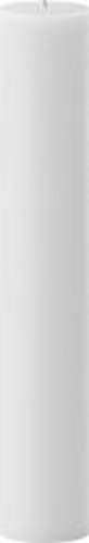4" Wide x 24" Tall Unscented White Pillar Candle (4x24