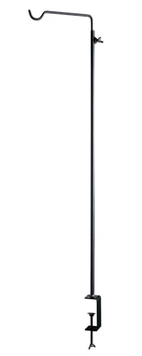 Möbel Jack Deko-Tischhaken zum Klemmen - 20 x 90 cm - Metall - Schwarz - Tischstange Dekostange Tischdekorationshalter
