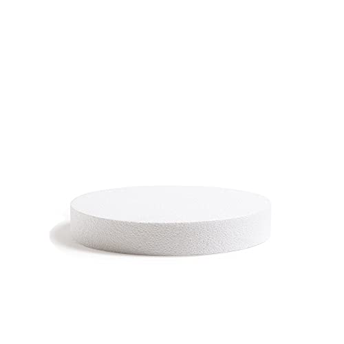 DECORA 0173923 POLYSTYRENE DISK diameter 35X5H CM, Off/White, 35 x 5 cm