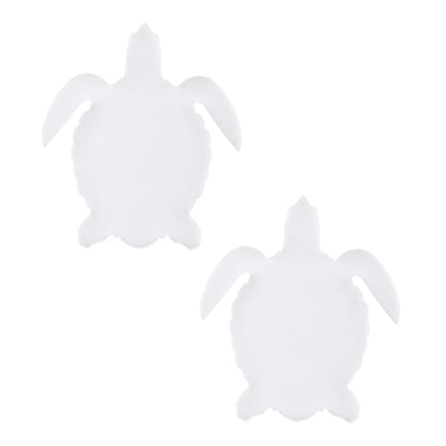Moules de Plateau en Forme de Tortue Moule de Dessous de Verre en Silicone Moule de Plaque de Coulée Époxy Moules en Résine D' Animaux Océaniques Marins 2Pcs pour Le Bricolage Cover