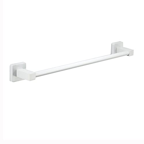 Porte-serviette blanche en acier inoxydable pour suspendre les grands draps de bain
