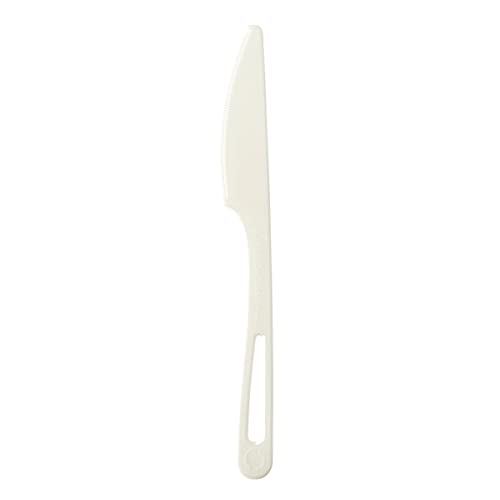 PLA Cornstarch Knife (Case of 1000), PacknWood - Biodegradable Plastic Silverware (7