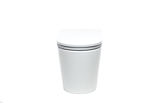 Trone Ganza Smart Toilet with Siphon-Assist Flush, Toe Touch Technology, and Heated Seat for Bathroom, Version 1 without Efoam