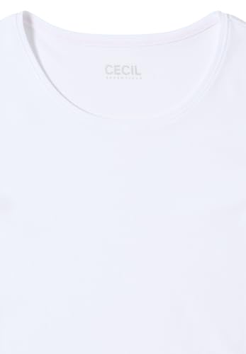 Cecil 3120346 Camiseta básica de Manga Larga, Blanco, L Mujeres