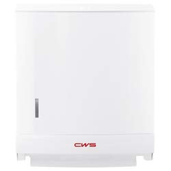 CWS CWS Dispensador de papel plegable Paradise Paper Slim con pulsador y panel, blanco