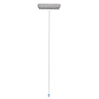 Amazon Basics Besen mit abgewinkeltem Stiel, Blau/Weiß