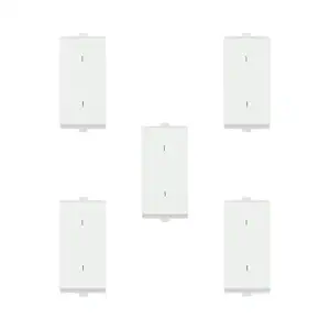 Anchor by Panasonic 65002 Penta Modular 1M 6 AX Polycarbonate Two Way Switch (White)(Pack of 5)