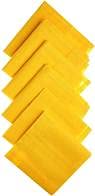 pps textiles PPS Yellow Hanky for Puja and Hawan Purposes, 19" x 19 ", Pure Cotton, Pack of 6-picture-29