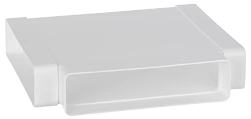 Pieza en T de plástico para canal plano, 220 x 55 mm, conducto de aire, conducto de entrada de aire Cover