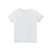 Kids Girls Rabbit Print T-Shirts Cute Stretchy Short Sleeve Crew Neck Basic Tee Summer Loose Fit (White, 12-13 Years)