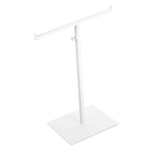 PRETYZOOM Stainless Steel Purse Display Stand T-Shaped Bag Holder Rack Bag Display Silver