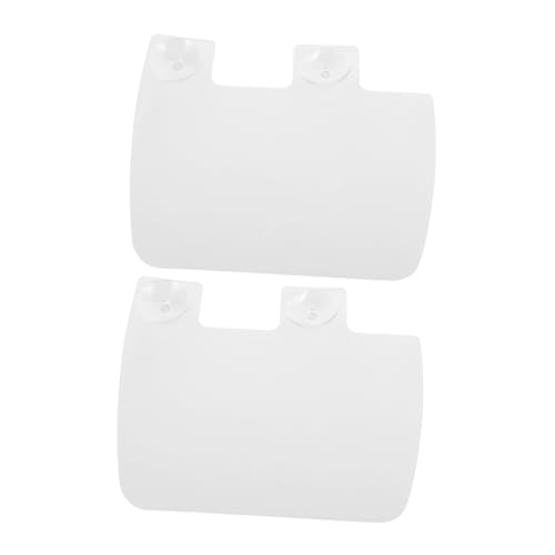 BRIGHTFUFU 2Pcs Splash Guard with Suction Cups Kitchen Sink Protector for Dishwashing and Vegetable Cleaning Easy Attachment Transparent Design