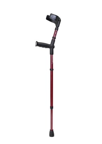 Walk Easy Adult Forearm Crutches Half Cuff Model 484 (Pair) (BlackBerry)