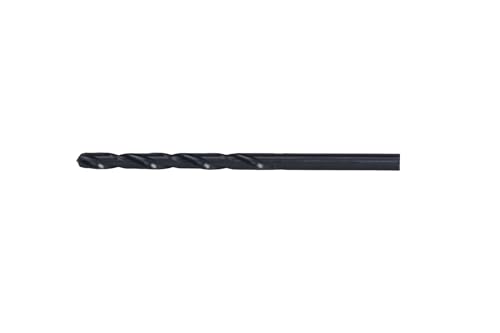 Image of Century Drill & Tool 24112 Pro Grade Black Oxide Drill Bit, 3 /16 inch, Pro | Straight shank, 3-1 /2 inch overall length, 135 point, cuts steel, wood & plastic, 135 split point