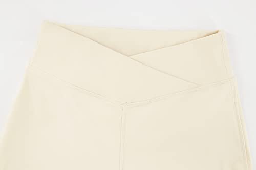 Girls Flare Leggings Cross High Waisted Yoga Bootcut Pants Bell Bottoms for Girls3