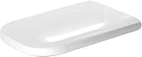 Abnehmbar Duravit 64690099 WC-Sitz Happy D.2 mit SoftClose Scharniere edelstahl. lang. weiss