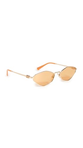 Miu Miu Women's Regard Sunglasses, Gold, One Size