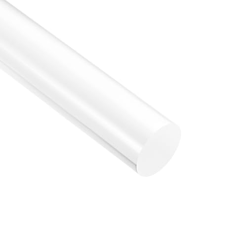 Image of uxcell Acrylic Round Rod, Clear,5 /8 inch Diameter 12-1 /4 inch Length, Solid Plastic PMMA Bar Stick
