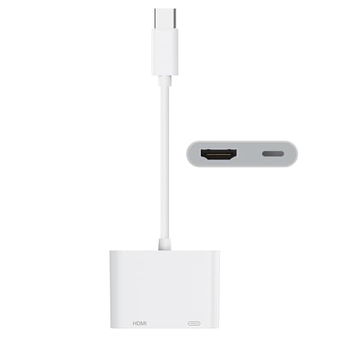 【2025新版】USB Type-C HDMI 変換アダプタ【4K 映像出力】2in1 タイプC HDMI 変換アダプタ + タイプC PD急速充電ポート USB C H-DMIアダプタ 対応 Thunderbot 3 4, iPhone 17/16/15,iPad Pro/Mini/Air, MacBok Pro/Air, Samsung, Switch, Google Pixel などに適用