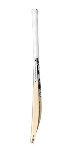 JAHANA Cricket Bat Size 6 Popular Willow with Cover for Plastic Tennis Rubber Ball Black White