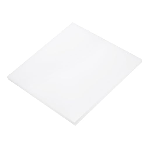 Image of DMiotech 8 x 8 x 3 /8 Inch Plastic UHMW Sheets, Ultra High Molecular Weight Polyethylene, Opaque White Polyethylene Board for Automotive, Chemical, Manufacturing, DIY Home Kitchen