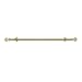 Achim Home Furnishings Buono II Bach Curtain Rod with Finials, 66-Inch to 120-Inch, Gold