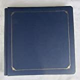 Creative Memories Navy Blue & Gold Accent 12x12 Inch Album with 15 Pages - Denim Blue, Acid-Free/Lig