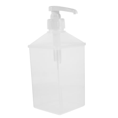 Cabilock Plastic Storage Container Syrup Pump Dispenser Bottle Kitchen Accessory for Sauces and Syrups Easy to Use Squeeze Bottle for Home Liquid Storage