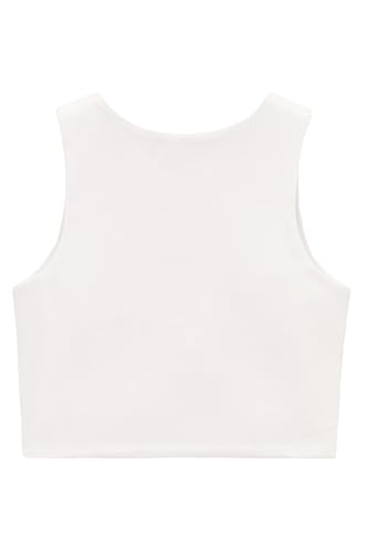 Image of Lilax Girls' Double Lined Sleeveless Basic Crop Tank Top