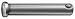 Sim Supply Clevis Pin: Head, Stainless Steel, 18-8, Plain, 3/16 in Pin Dia, ASME B18.8.1 15-005 - 1 Each