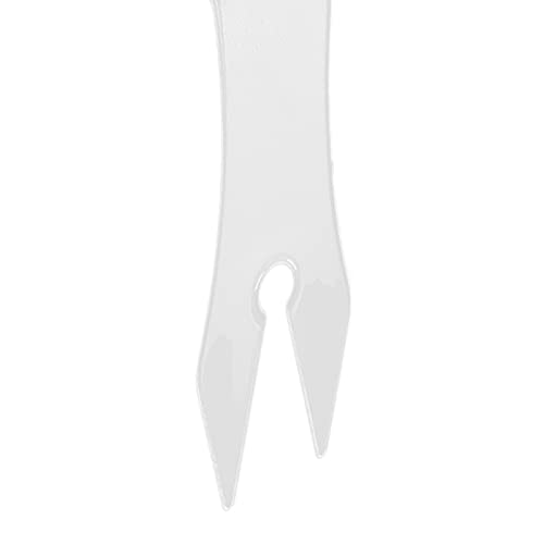 Peine de dientes anchos doble faz blanco 7.9 x 3.1 in miniatura 6